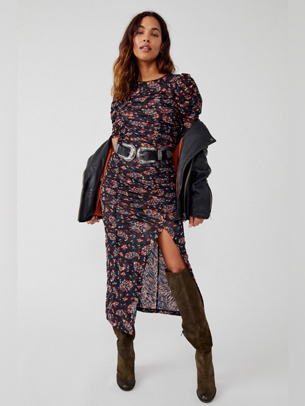 Free People briella midi dress